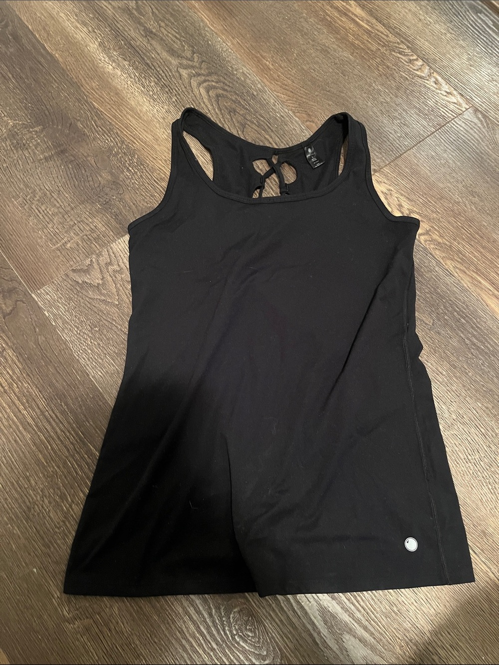 Yogalicious Black Racerback Tank with Crisscross Back